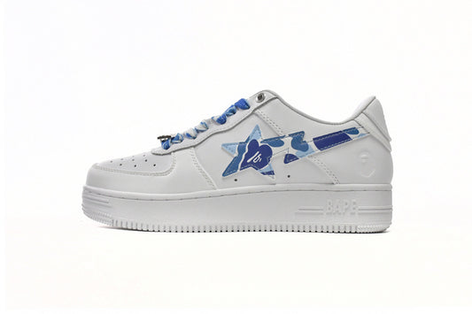 A Bathing Ape Bape Sta Low White Blue Camouflage