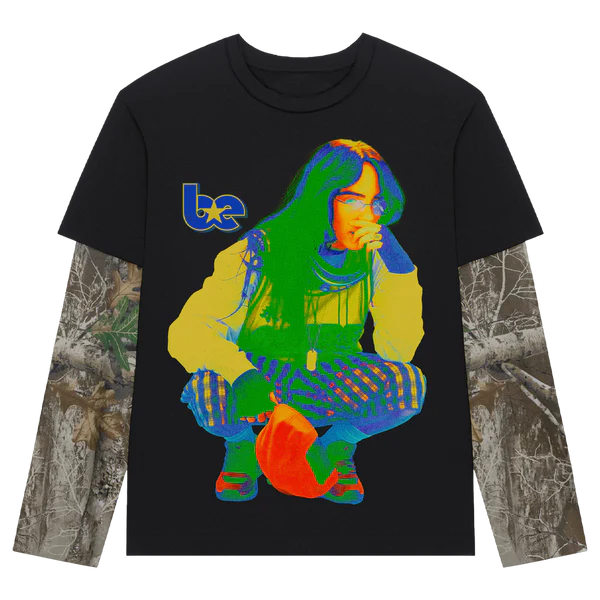 Billie Eilish - Camo Layered Long Sleeve