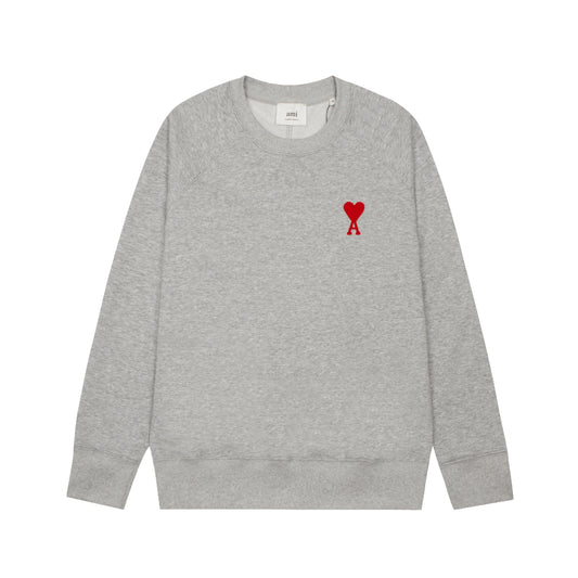 Ami De Coeur embroidered sweatshirt - Grey