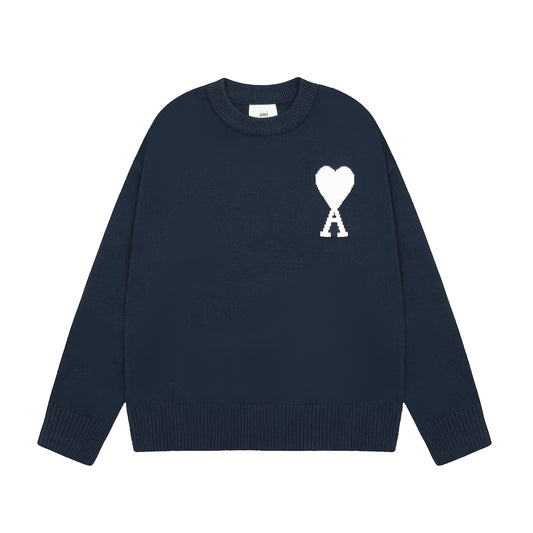 Ami De Coeur wool jumper - Midnight Blue