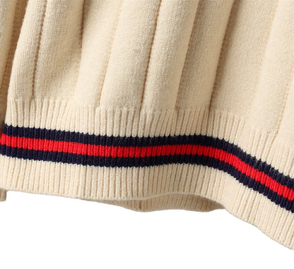 Gucci Web stripe V-Neck knitted Jumper