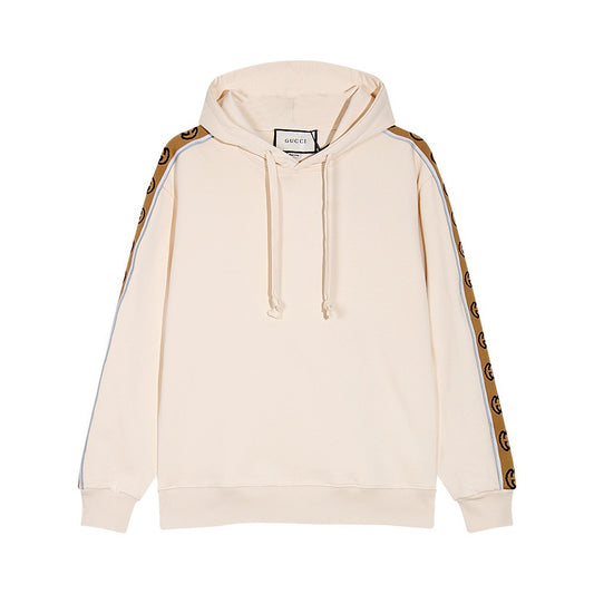 Gucci Oversized Webbing-Trimmed Loopback Hoodie