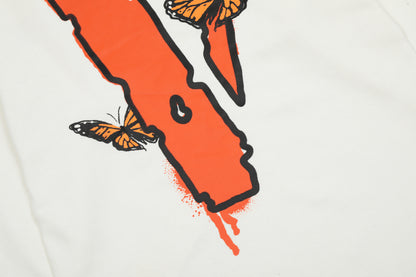 Juice Wrld x Vlone butterflies Hoodie