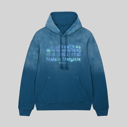 Maison Margiela Gradient Hoodie Blue