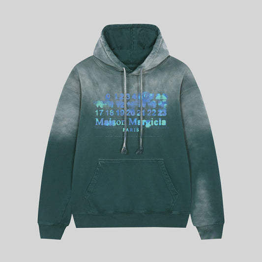 Maison Margiela Gradient Hoodie Green