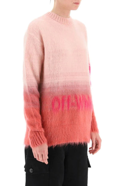 Off-White Pink Gradient Sweater