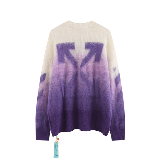 Off-White Purple Gradient Sweater