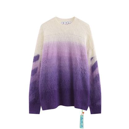 Off-White Purple Gradient Sweater