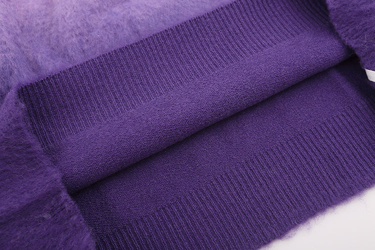 Off-White Purple Gradient Sweater