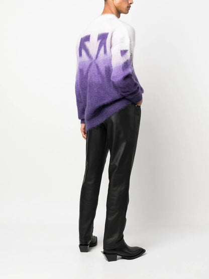 Off-White Purple Gradient Sweater