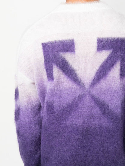 Off-White Purple Gradient Sweater