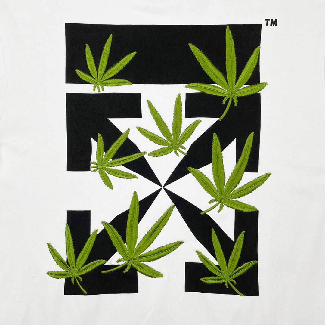 Off-White Weed Arrows Over Sweater White