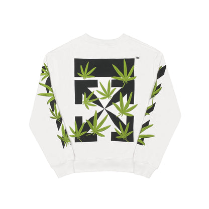 Off-White Weed Arrows Over Sweater White