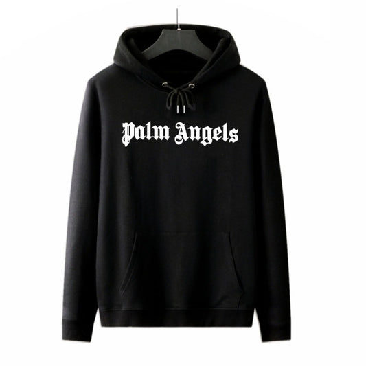 Palm Angels Front Logo Hoodie Black