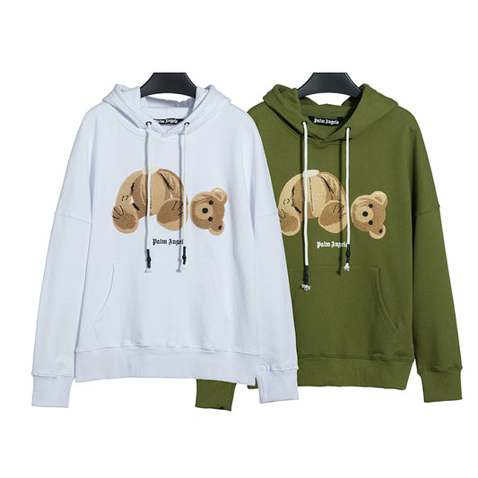 Palm Angels Teddy Bear Coffee Hoodie 1