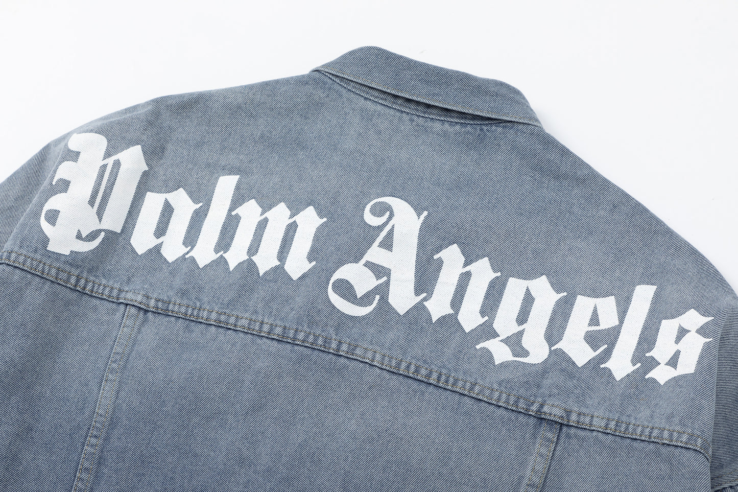 Palm Angels Raw-trimmed Denim Jacket