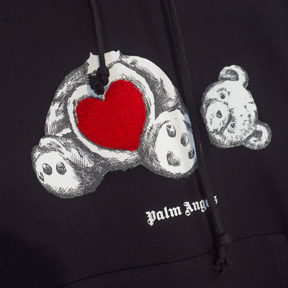 Palm Angels Teddy Bear Heart Hoodie