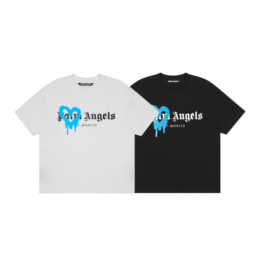 Palm Angels Heart Blue T-Shirt