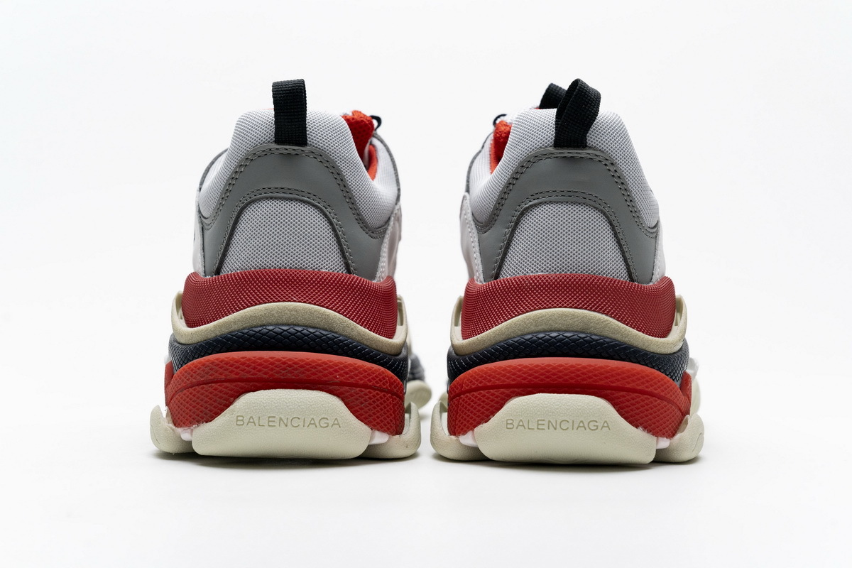 Balenciaga Triple S Red White Dark Grey