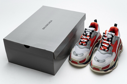 Balenciaga Triple S Red White Dark Grey