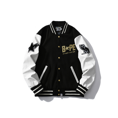 BAPE x Drake (OVO) University Jacket